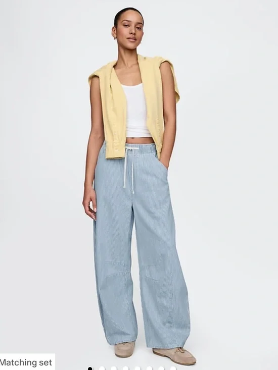 Gap Mid Rise Ultra soft denim Easy Stripe Horseshoe jeans size small NEW! - Picture 3 of 13